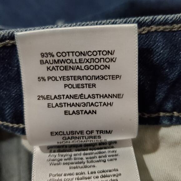 Silver Women's Tuesday Slim Boot Distressed Jeans Size 28 Low Rise Medium Wash - Picture 10 of 12